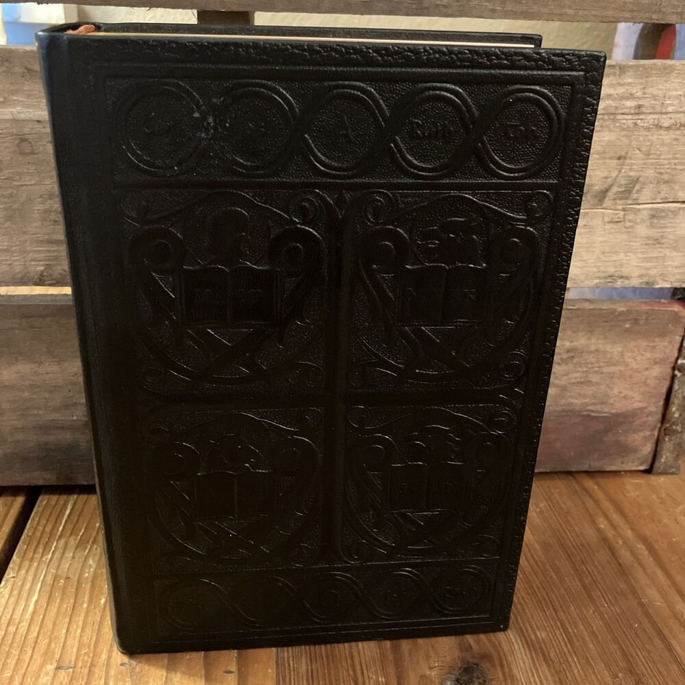 Holy Bible Douay Confraternity New Catholic 1961 Genuine Leather Embossed